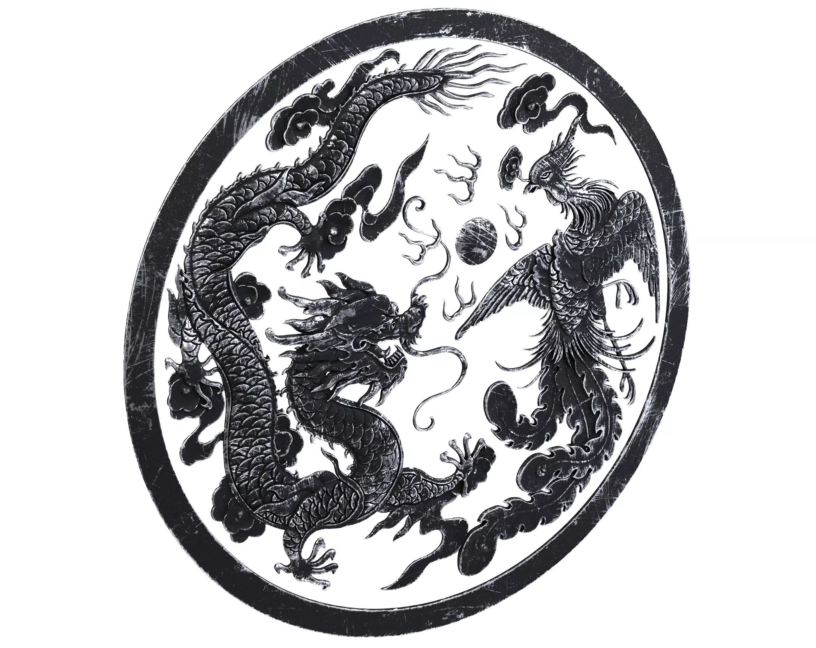 Dragon Ornament Vol 03-3 3D model_0