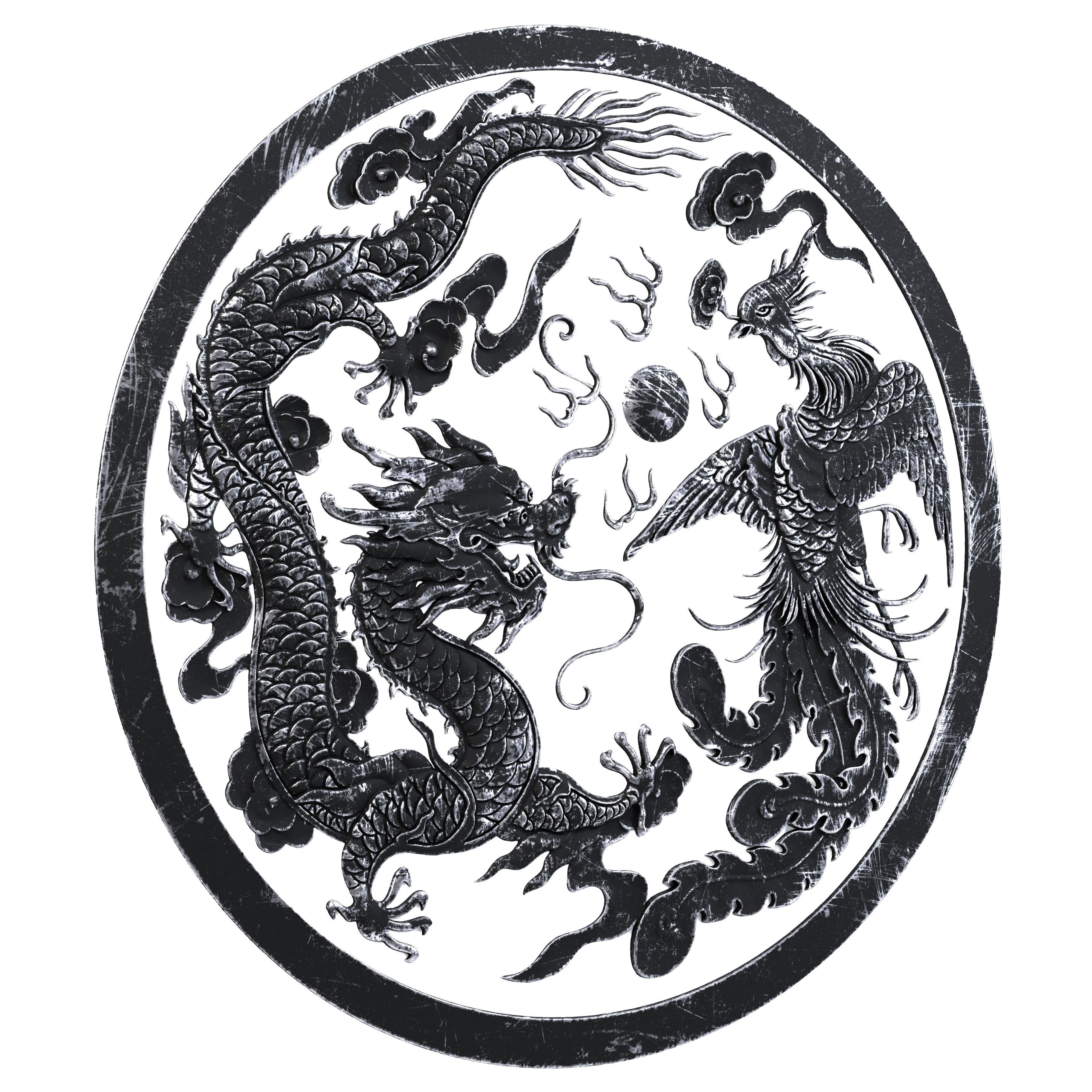 Dragon Ornament Vol 03-3 3D model_4