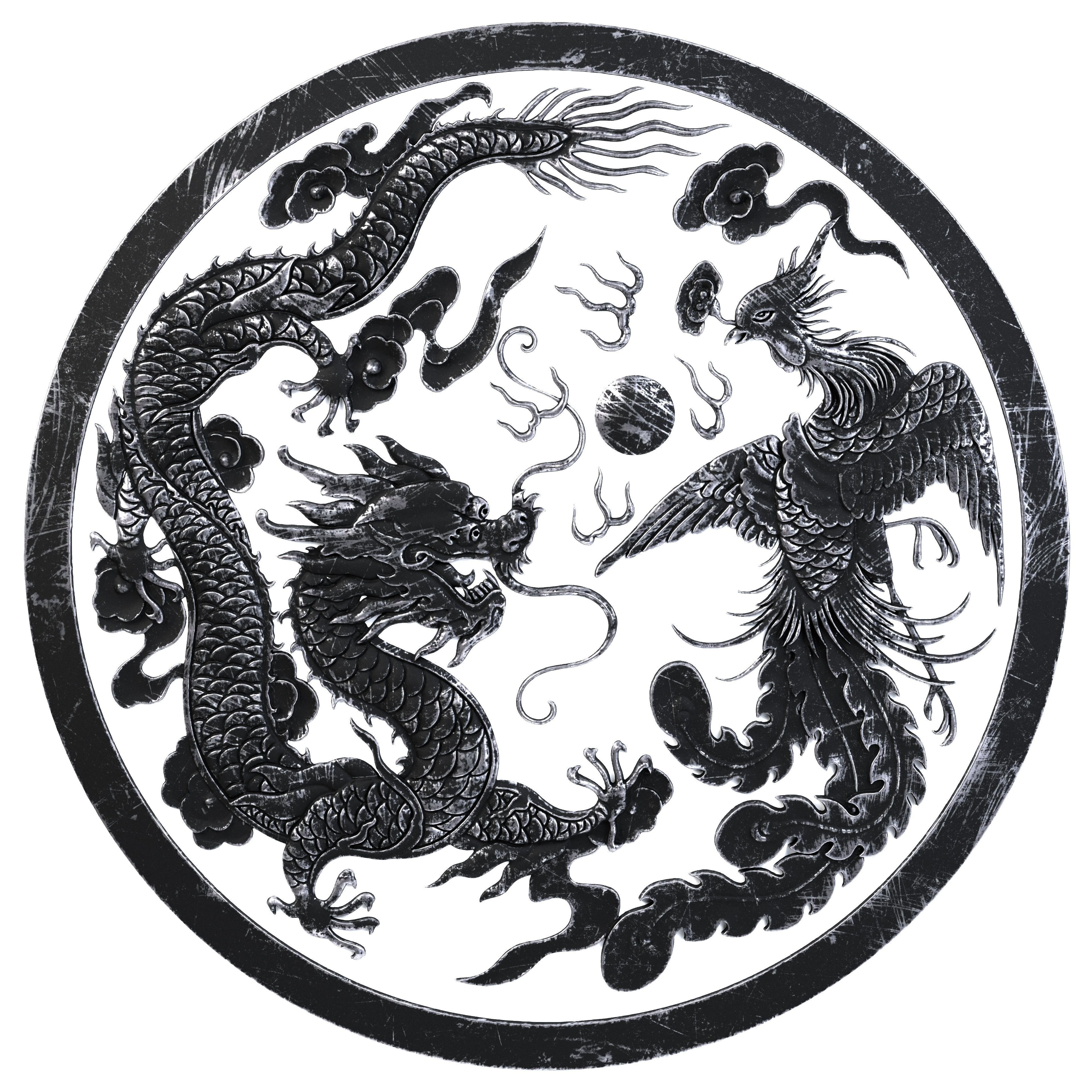 Dragon Ornament Vol 03-3 3D model_1