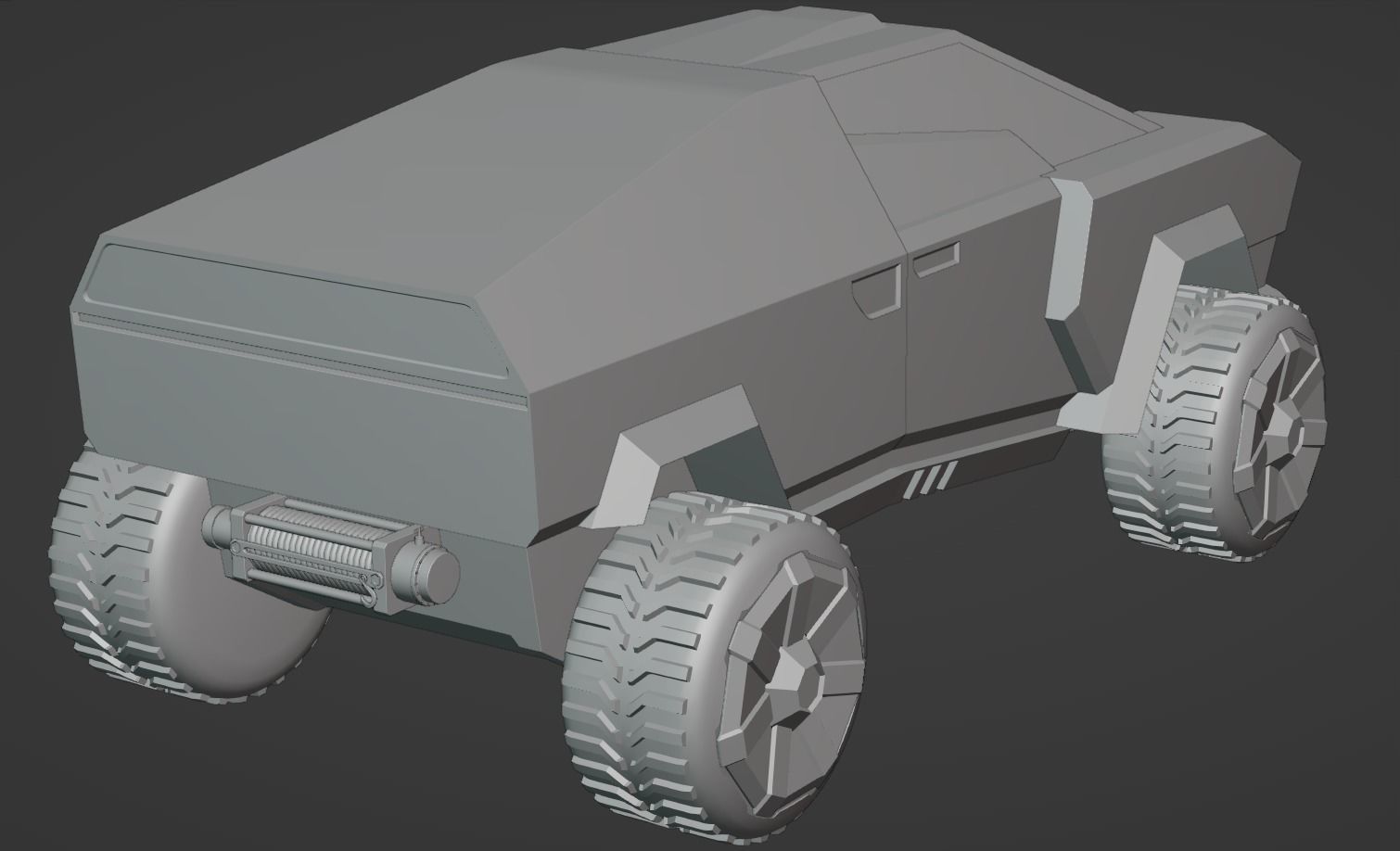 Army Cybertruck - Cyvee 3D model_1