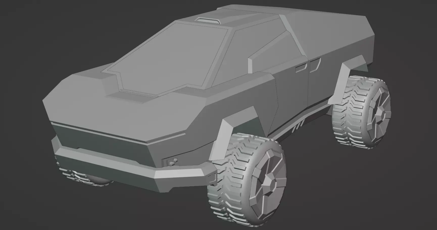 Army Cybertruck - Cyvee 3D model_0