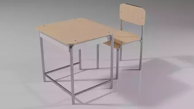 School chair with desk 