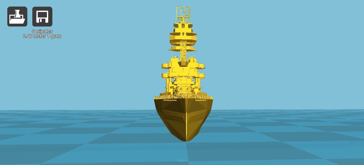 Warship 3D print model_25