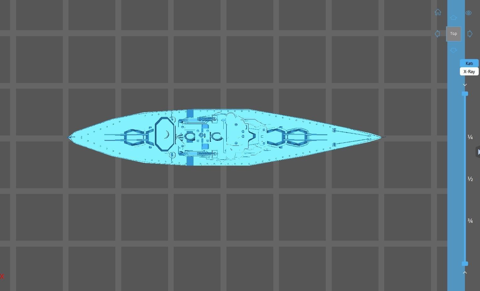 Warship 3D print model_23