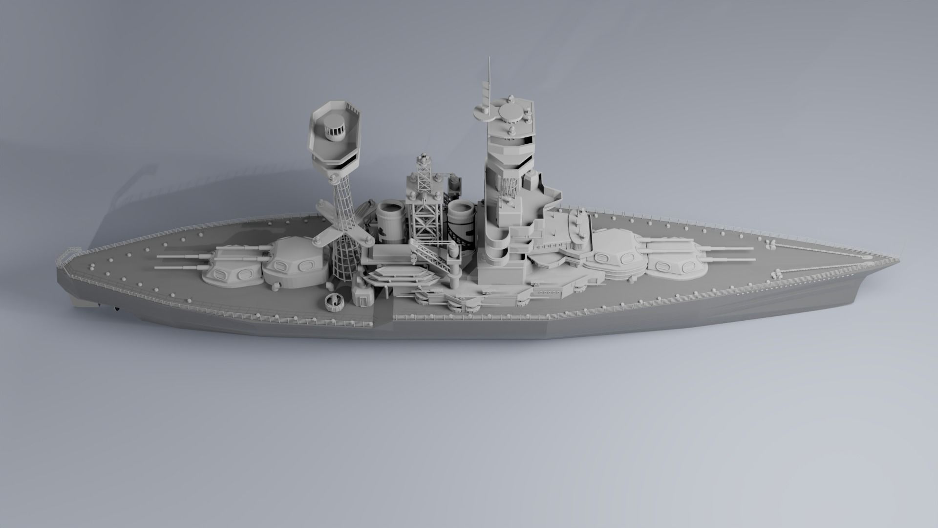 Warship 3D print model_10