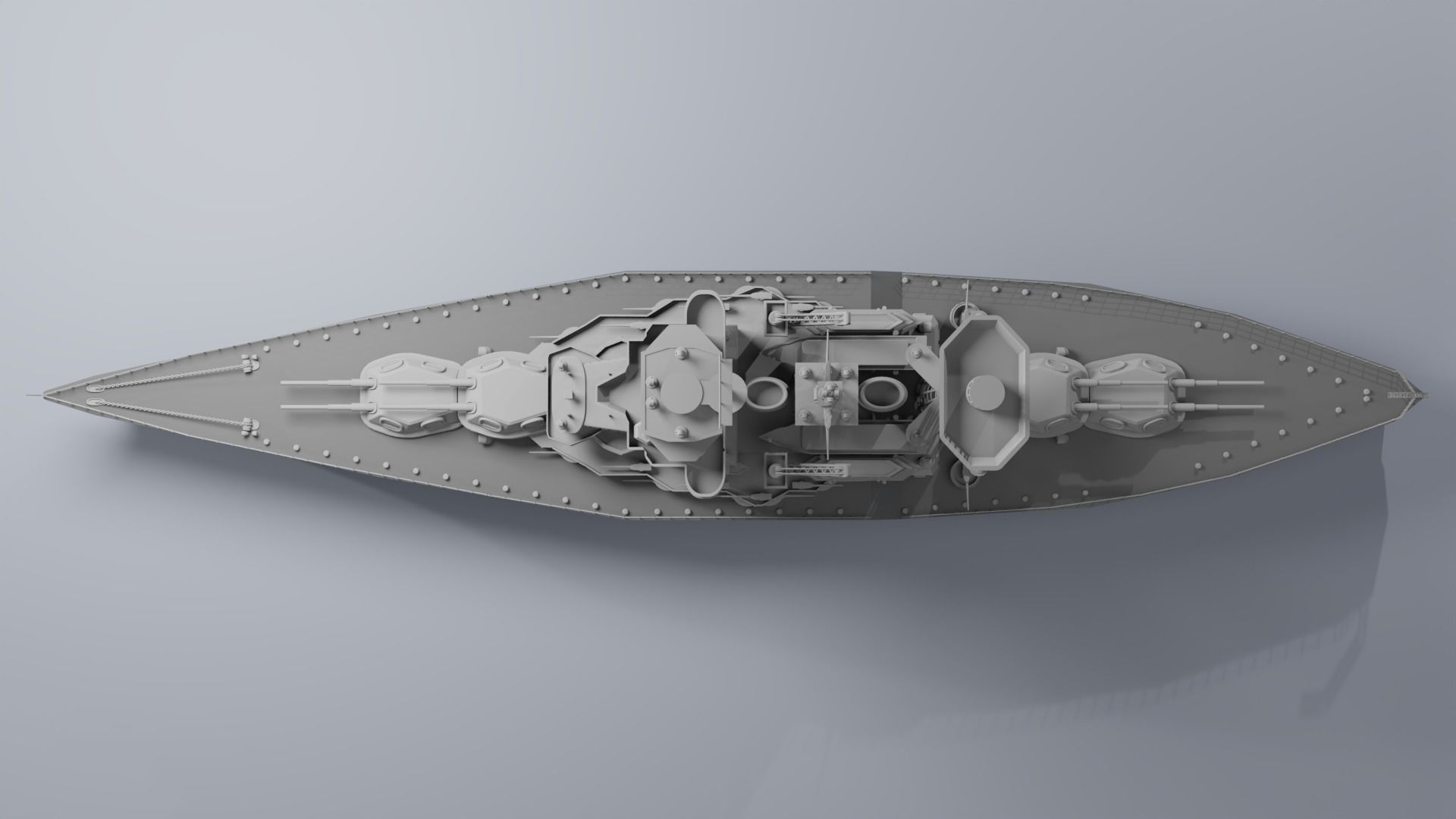 Warship 3D print model_9