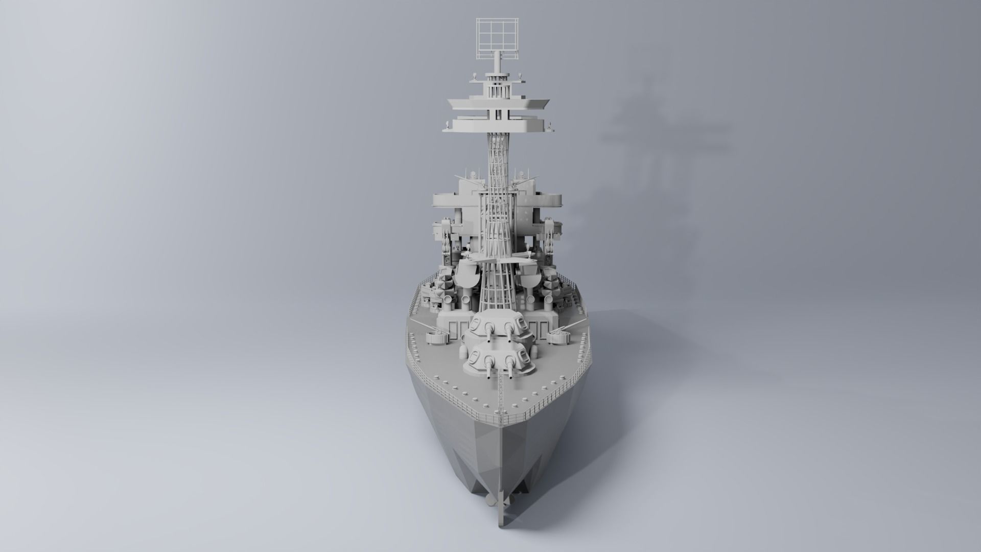 Warship 3D print model_5