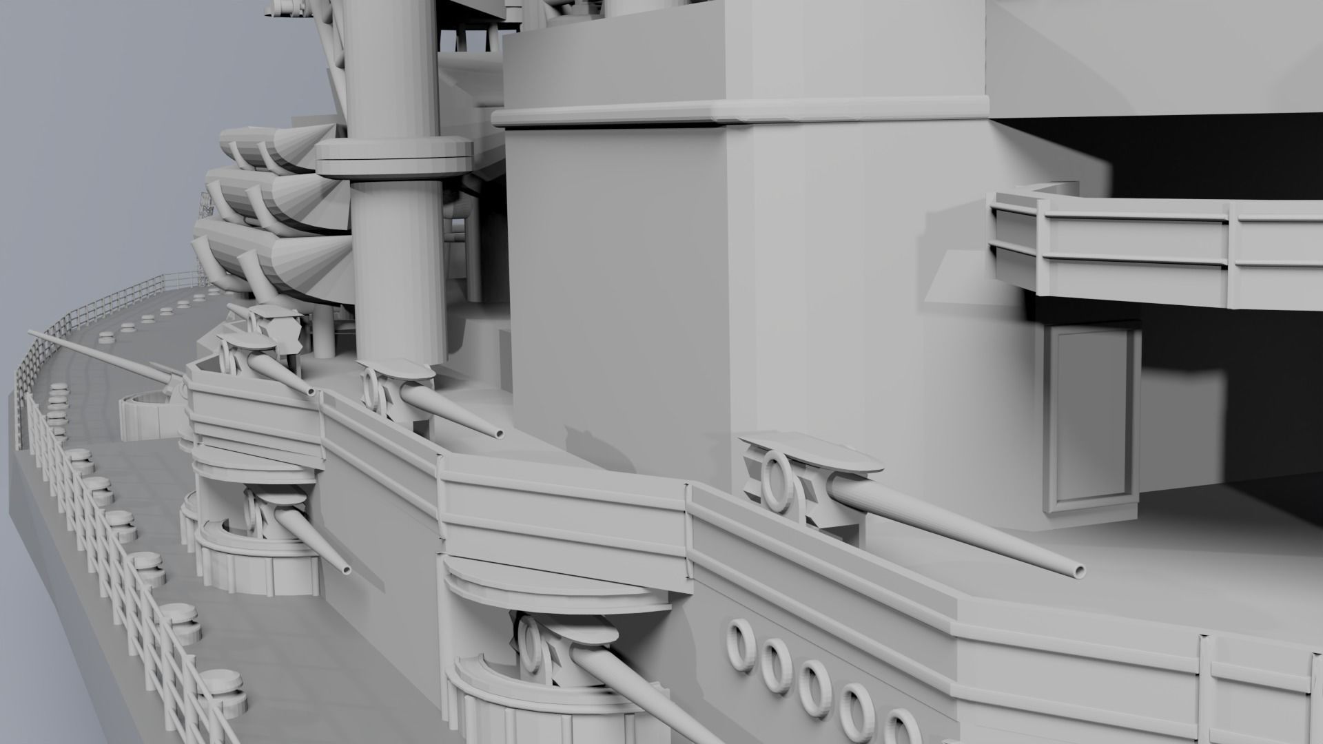 Warship 3D print model_11