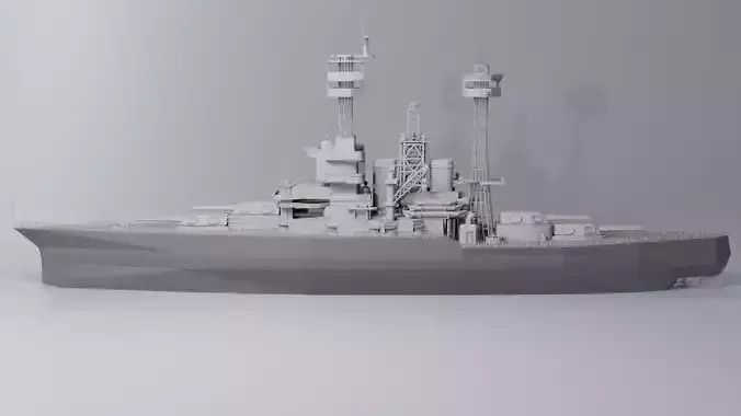 Warship 3D print model