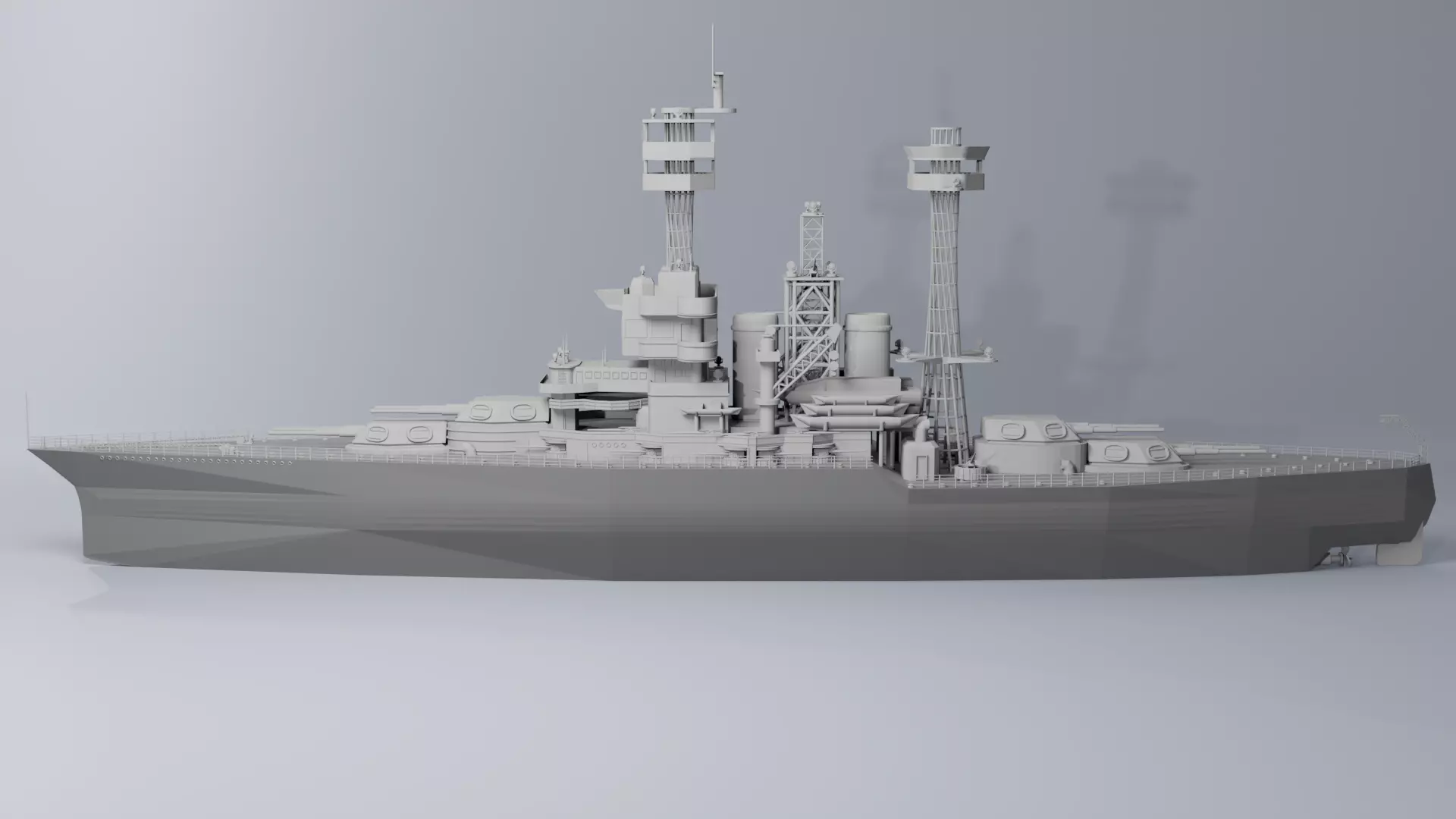 Warship 3D print model_0