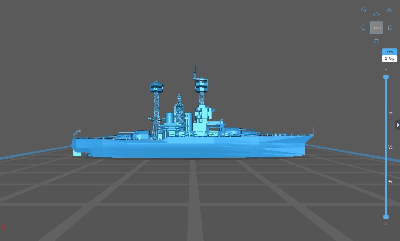 Warship 3D print model_22