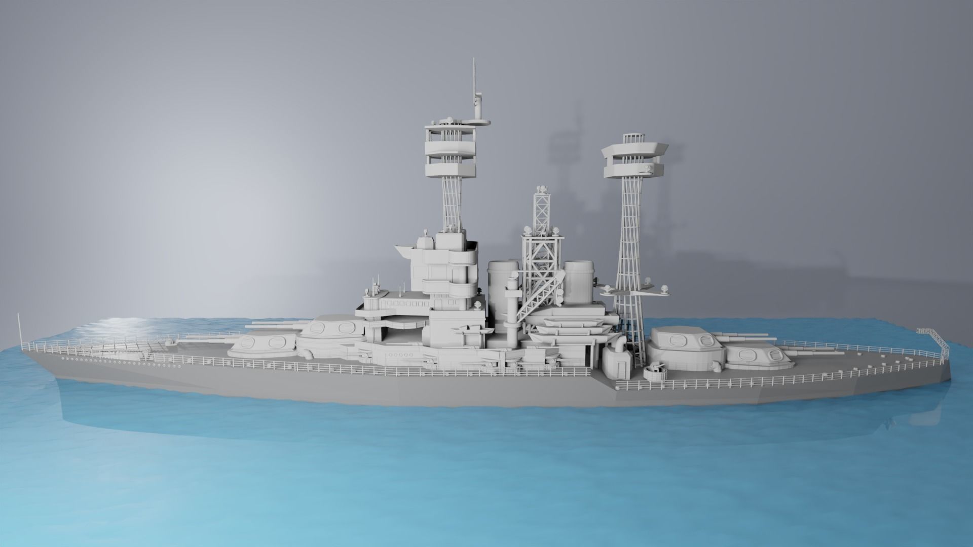 Warship 3D print model_17