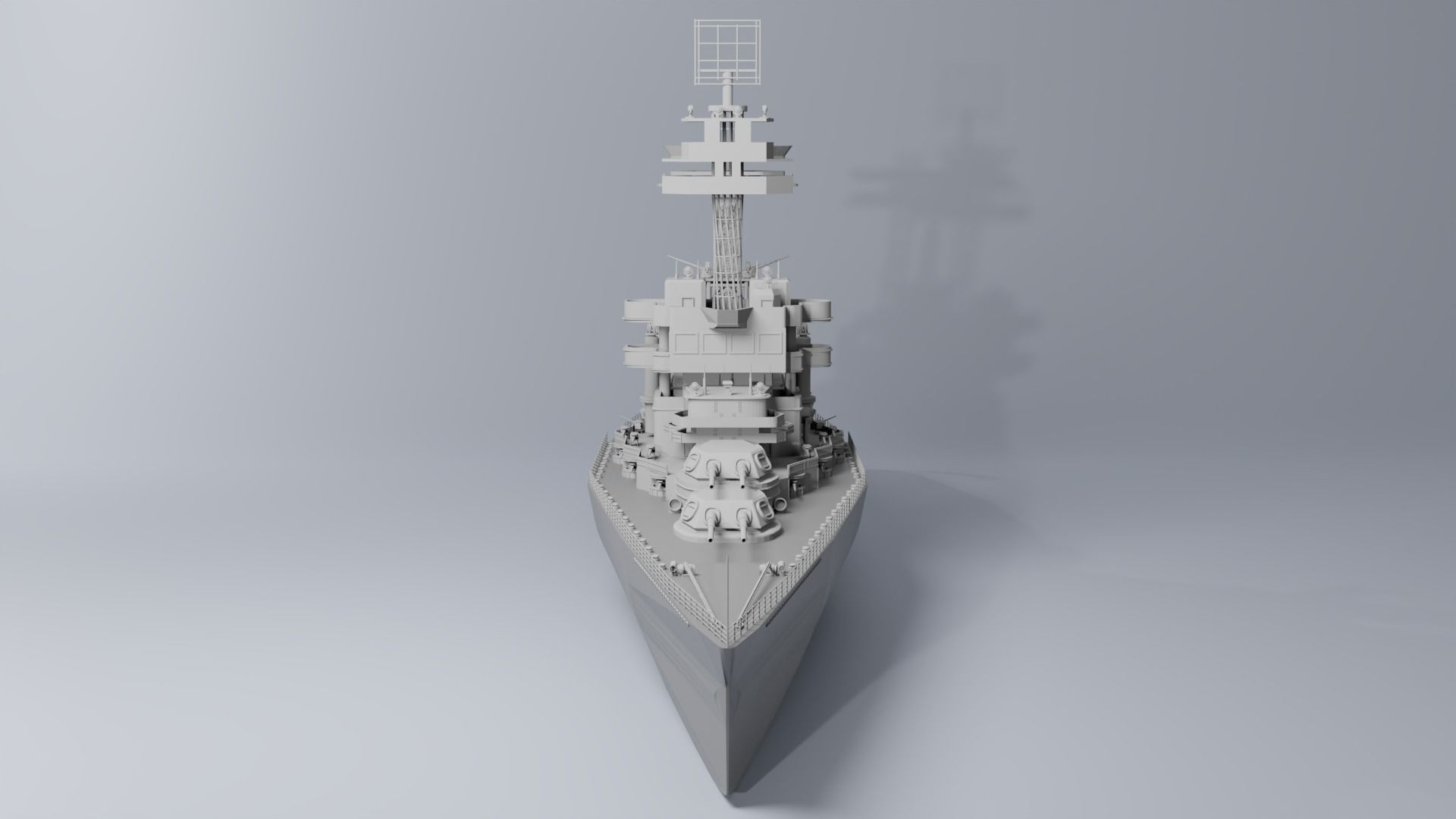 Warship 3D print model_3