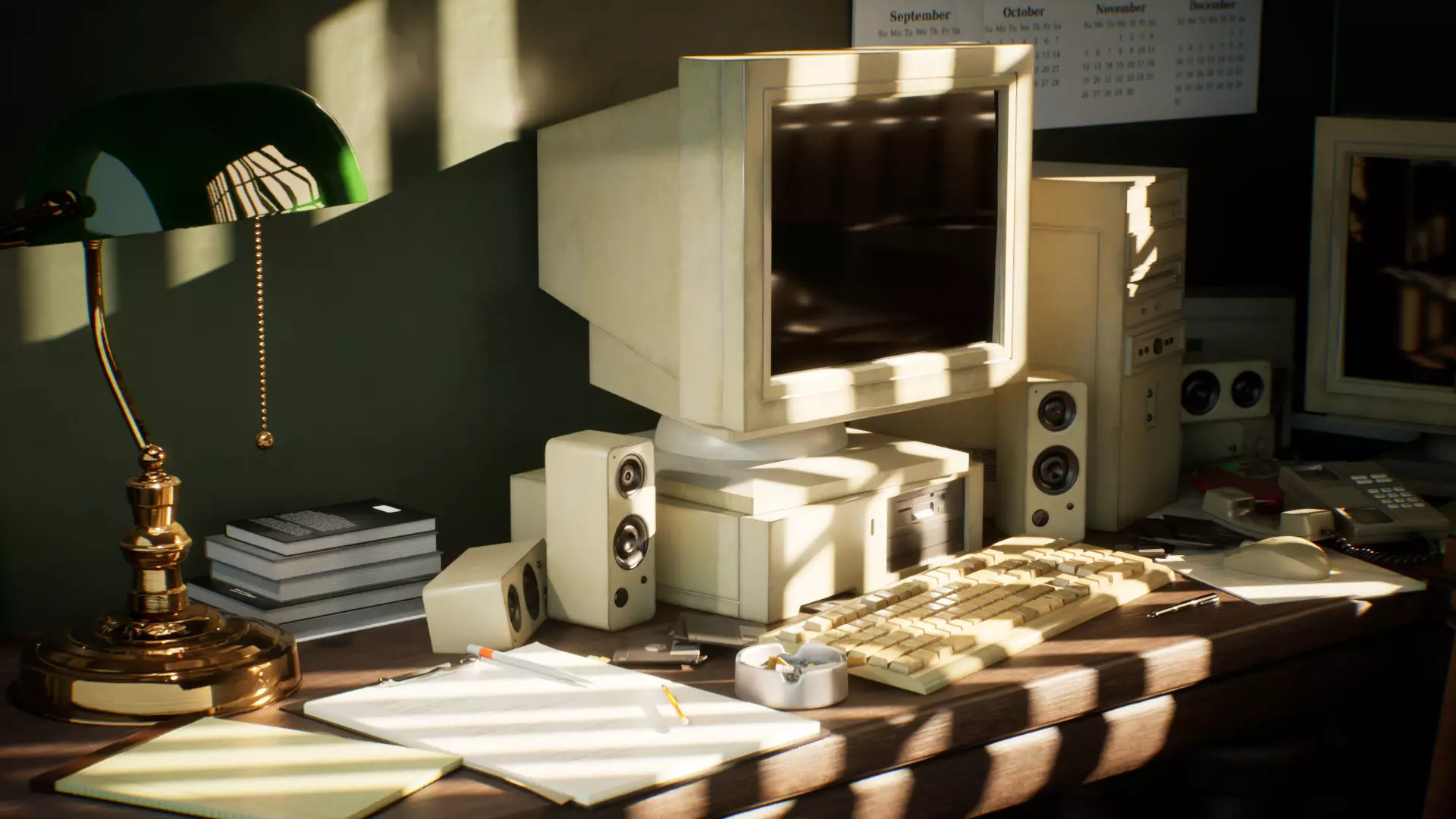 Old Office Props 33 Assets Low-poly 3D model