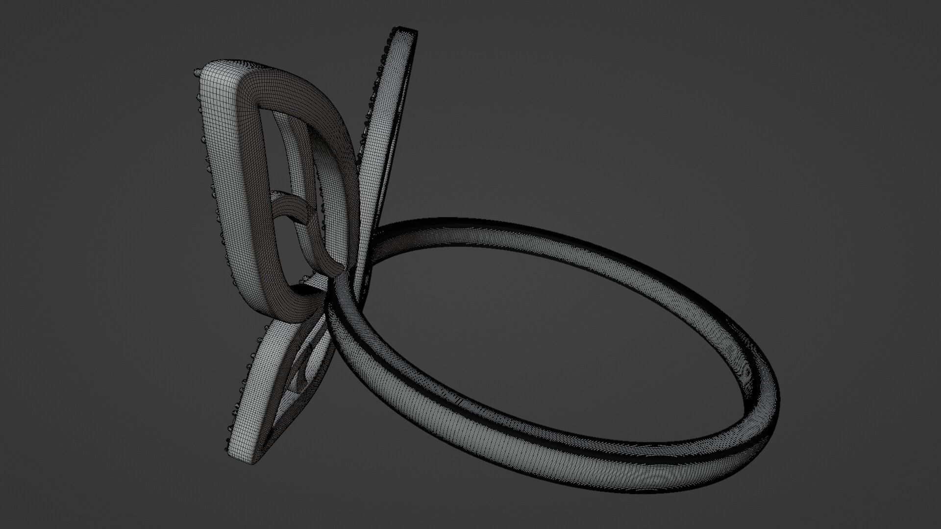Butterfly Ring 3D print model_9