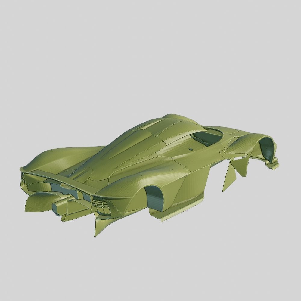 Aston Martin Valkyrie 2018 Printable Body 3D model 3D printable | CGTrader