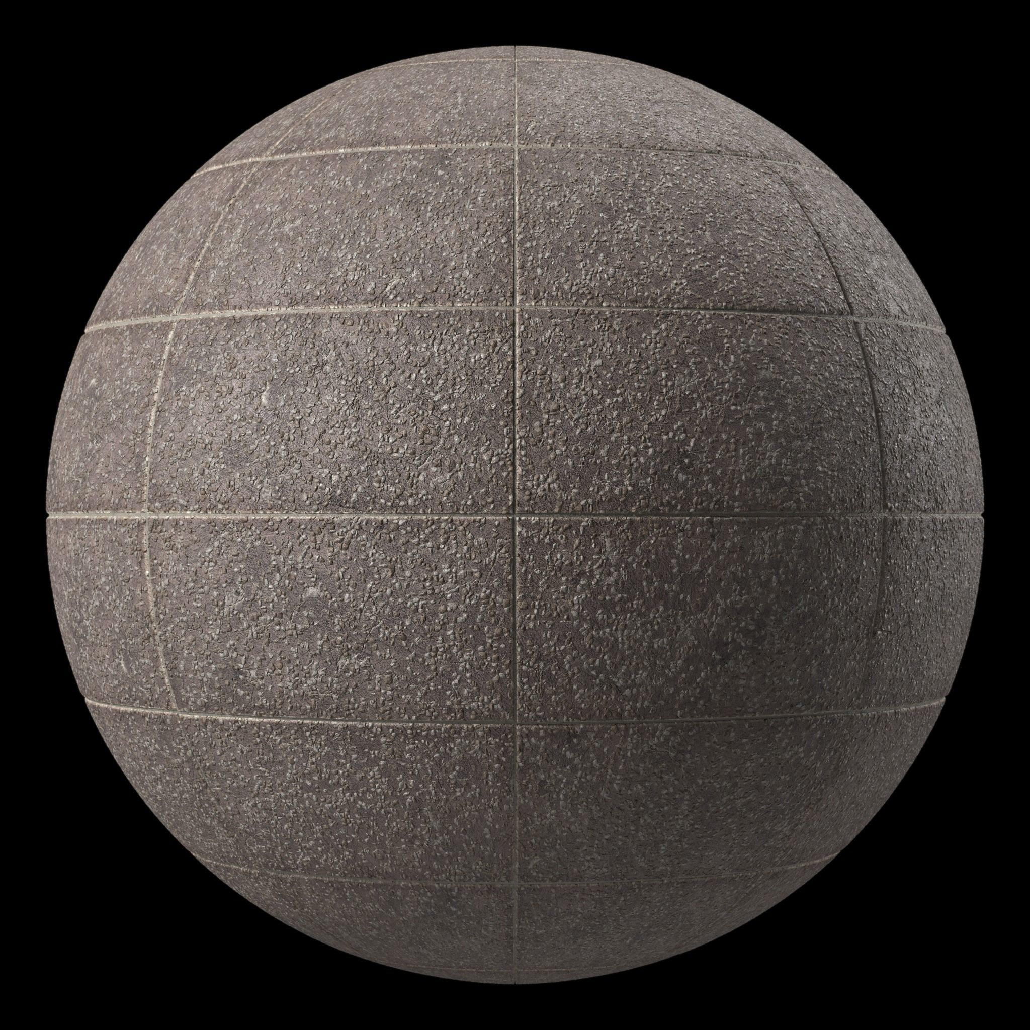 Tile Materials 31- Concrete Tiling By Gravel Sbsar Pbr Seamless Texture_4
