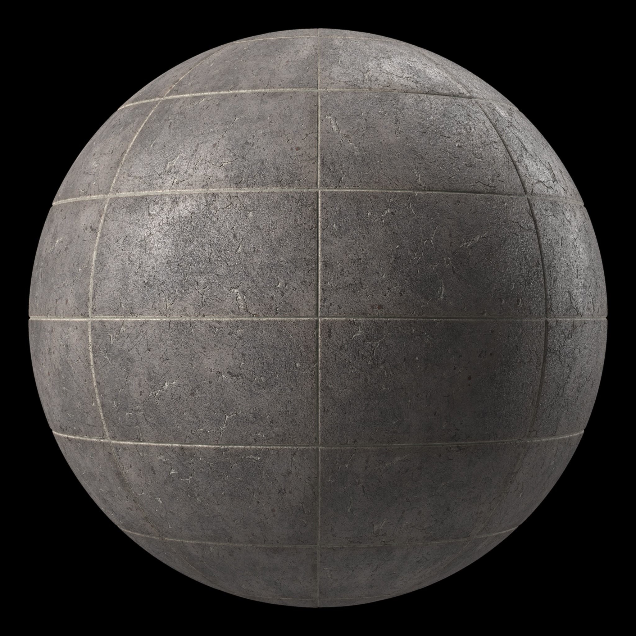 Tile Materials 31- Concrete Tiling By Gravel Sbsar Pbr Seamless Texture_1