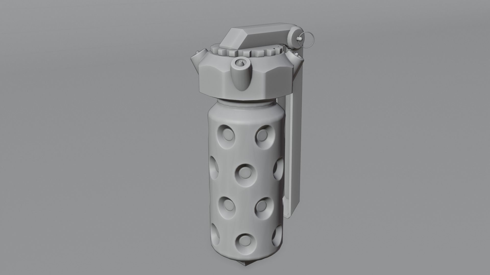 Sci-fi Flashbang Grenade 4K and 2K Textures Low-poly 3D model_4