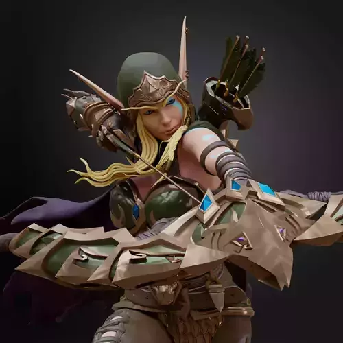 Alleria Windrunner  warcraft 3D print model