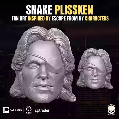 Snake Plissken fan Art Kit 3D printable Files For Action Figures