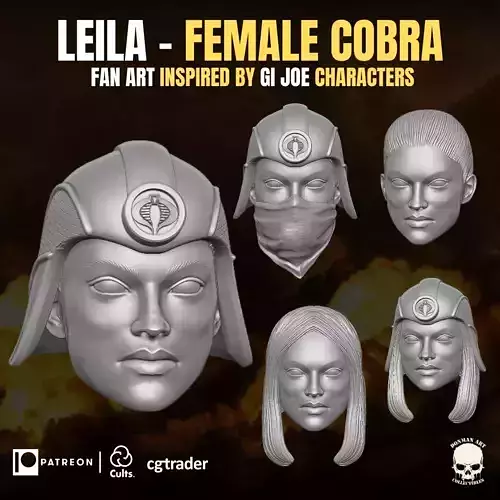 Leila Collection 3D printable File For Action Figures