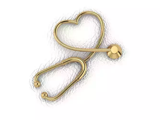Stethoscope Heart Medal