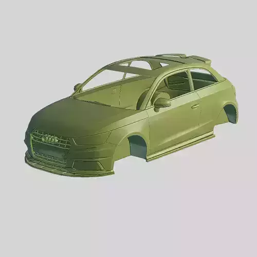 Audi S1 Quattro Sportback 2020 Printable Body