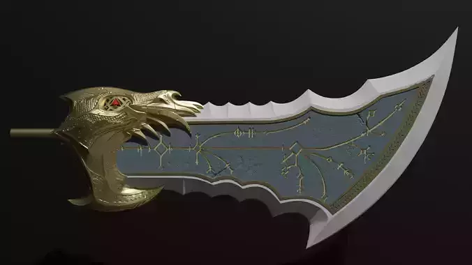 God Of War Ragnarok Blades Of Chaos lv5 3d print  3D print model