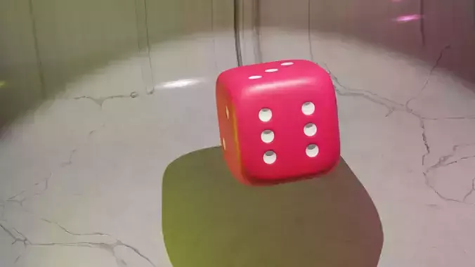 Dice Low-poly 3D model 3D model