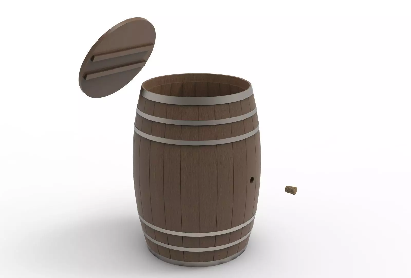 barrel 3D model_0