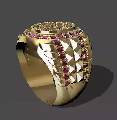 anillo dolar signo pesos s 3D model