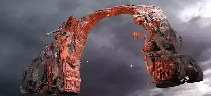 Magma demon arch bridge