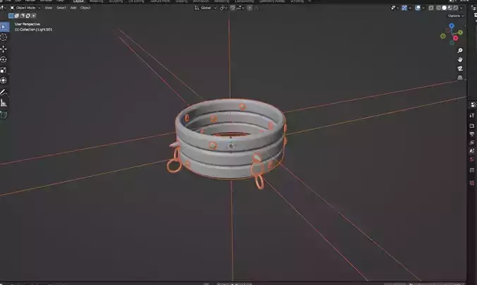 Simple choker with studds