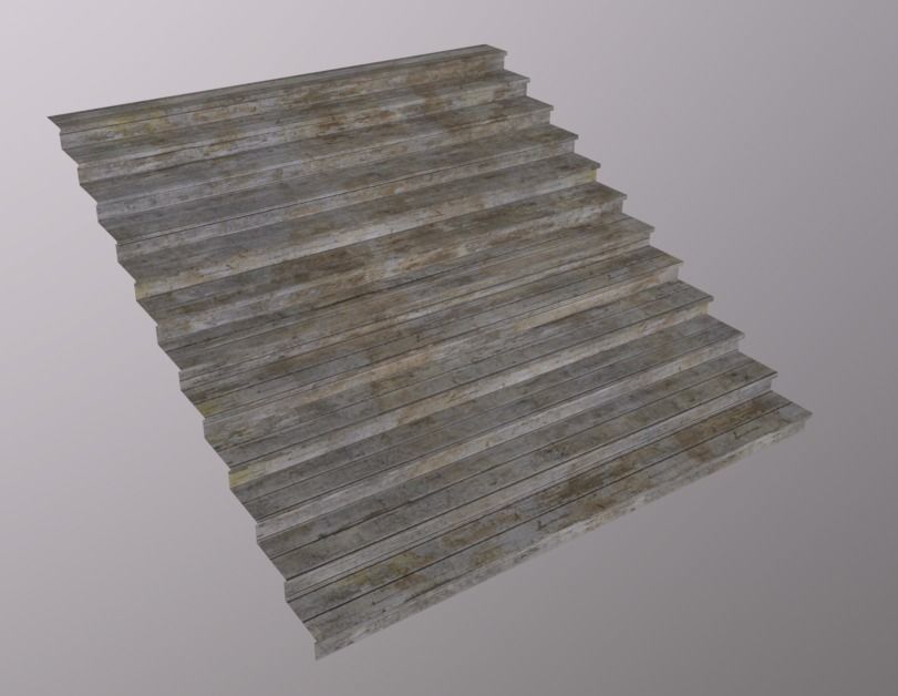 Stairs Pack Low-poly 3D model_13