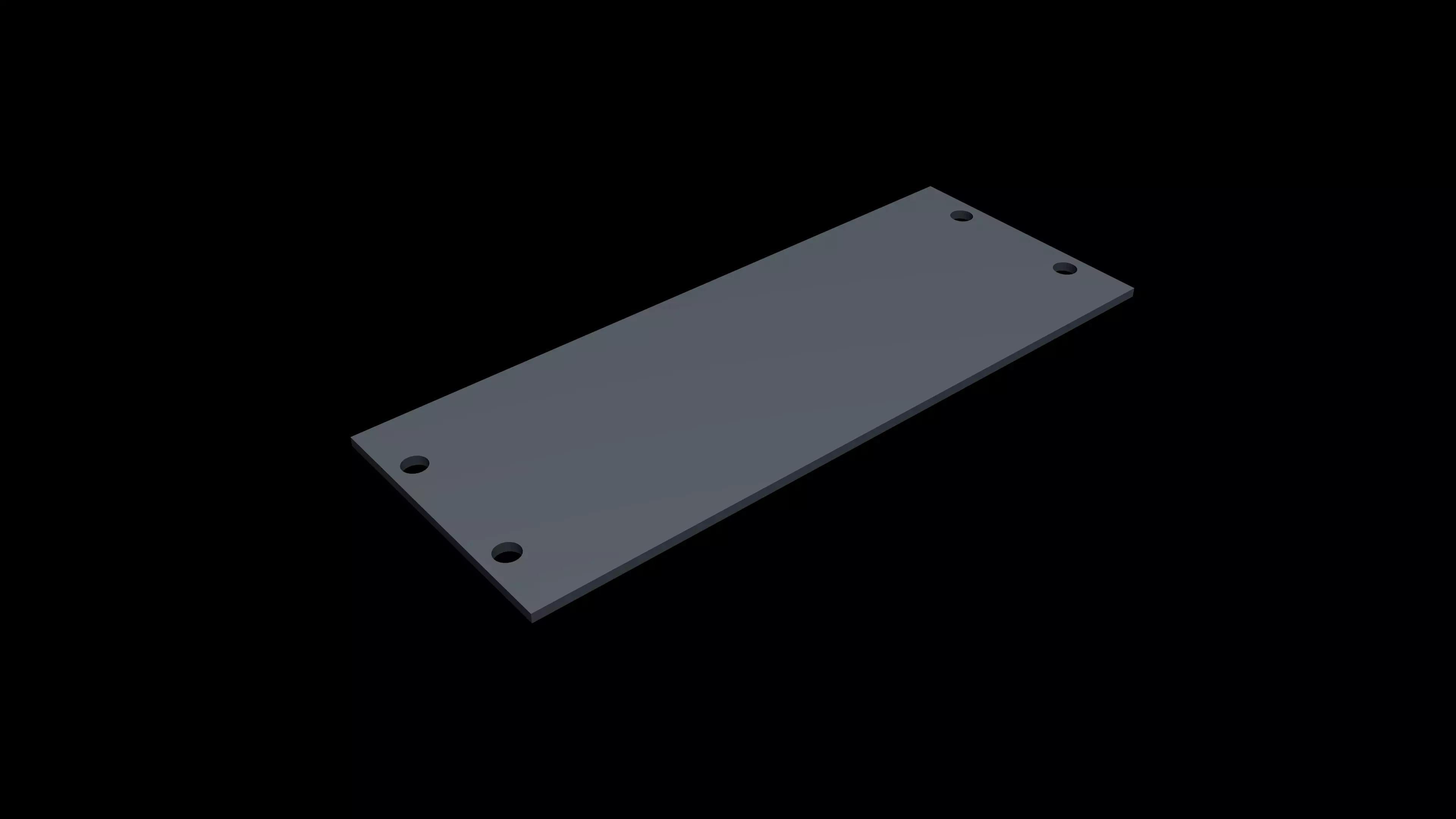 BOEING 737 OVERHEAD - BLANK LEFT PANEL 3D print model_0