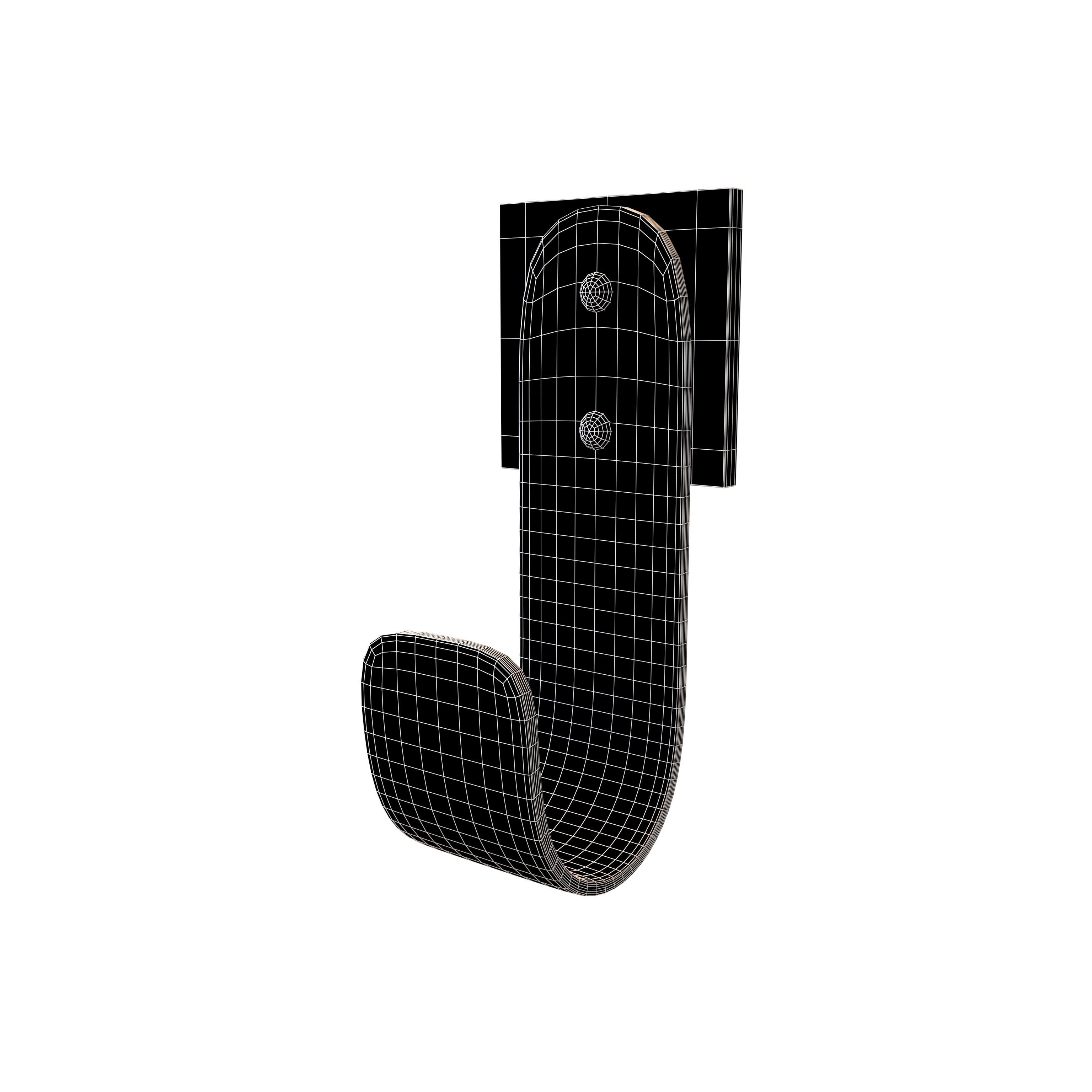 Wall Hook v1 001 Low-poly 3D model_4