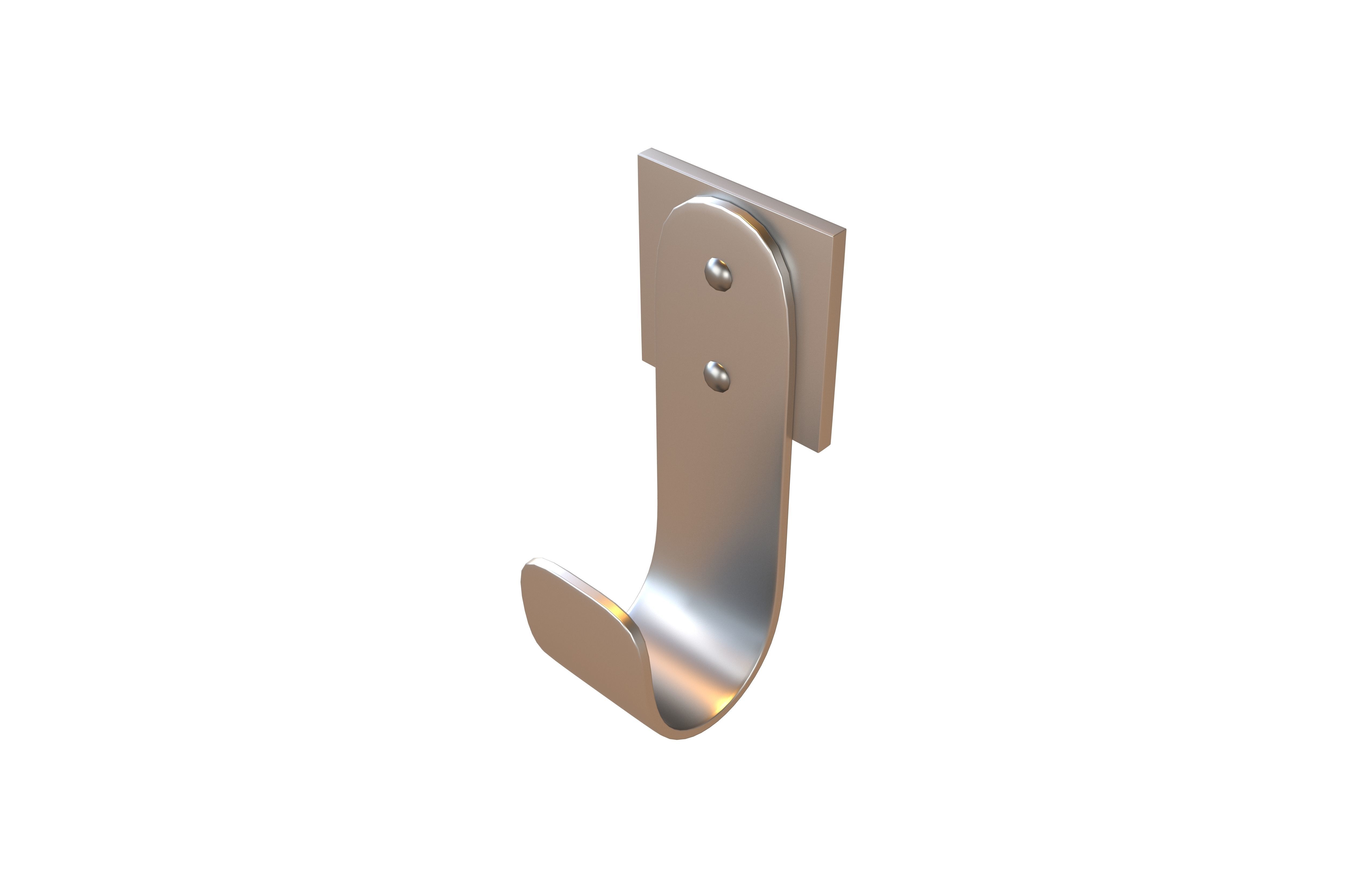 Wall Hook v1 001 Low-poly 3D model_2