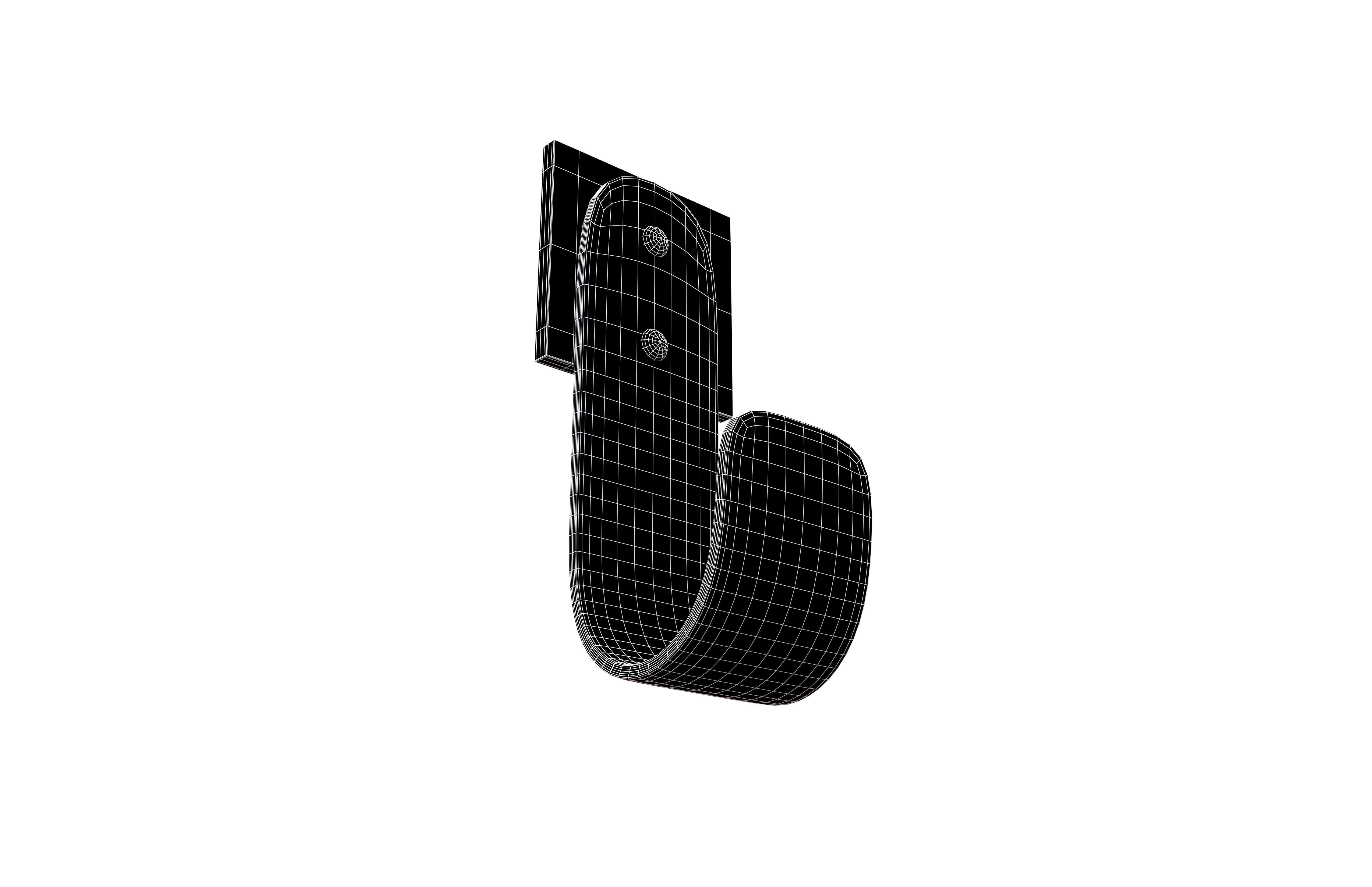 Wall Hook v1 001 Low-poly 3D model_6