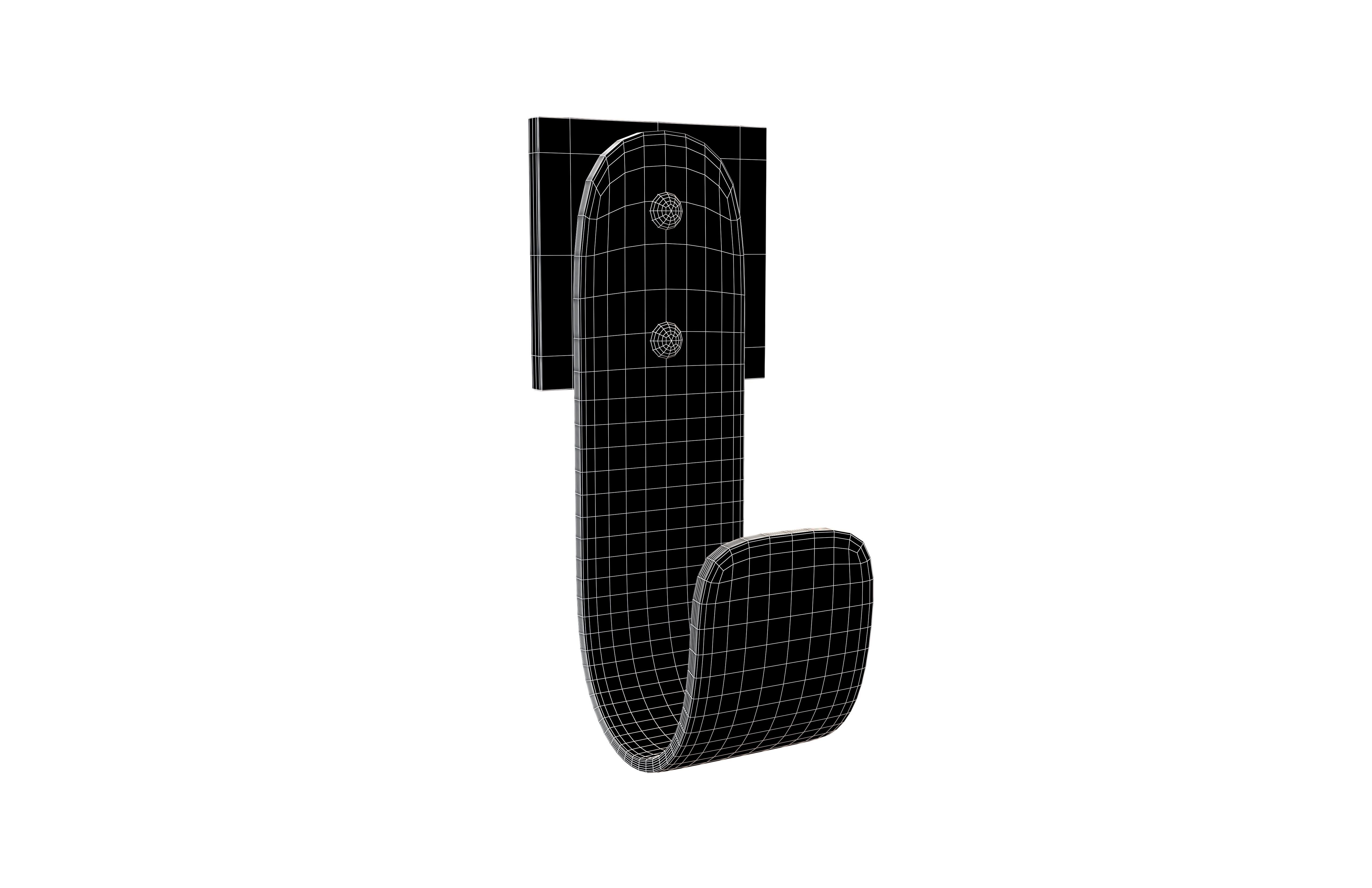 Wall Hook v1 001 Low-poly 3D model_5