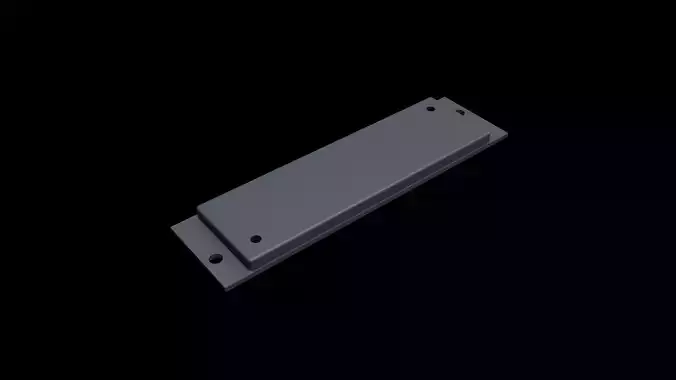 BOEING 737 OVERHEAD - BLANK RIGHT PANEL 3D print model