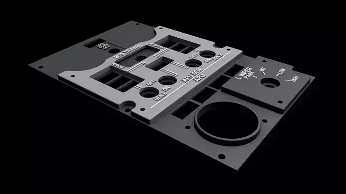 BOEING 737 OVERHEAD - BUS XFR and APU PANEL