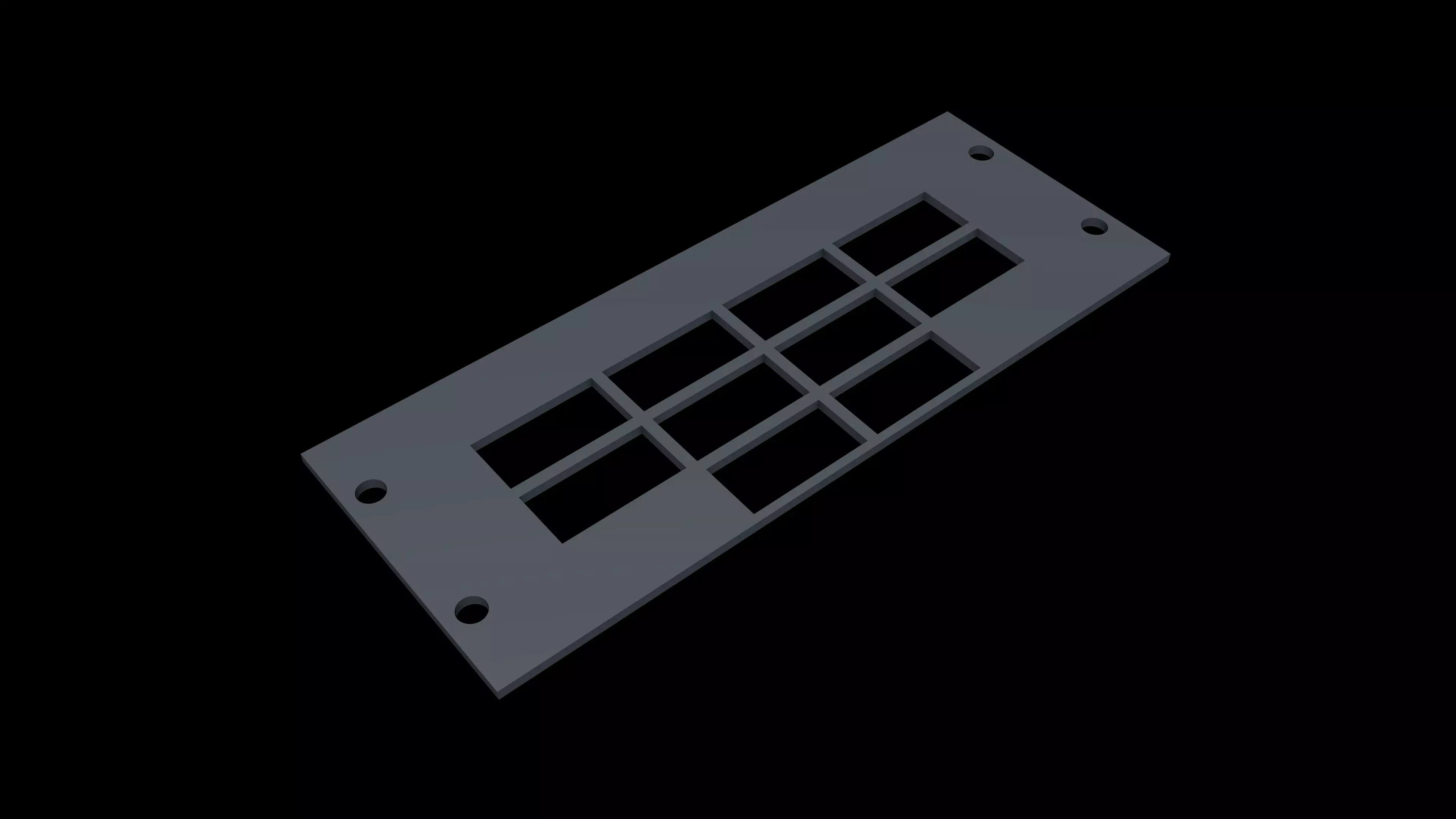 BOEING 737 OVERHEAD - DOOR ANNUNCIATOR PANEL 3D print model_0