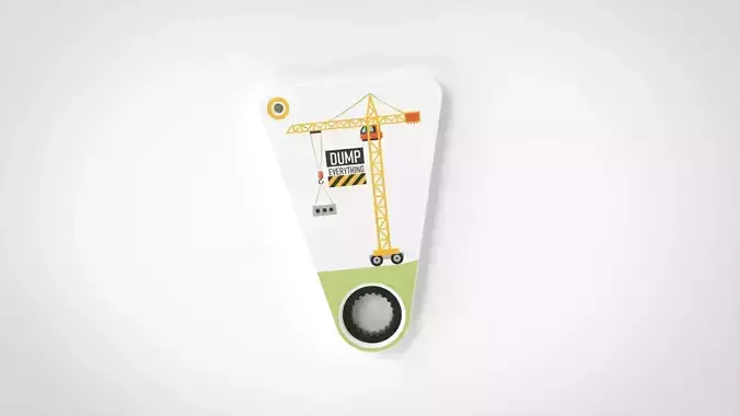 Crane Spinner Keychain 3D print model
