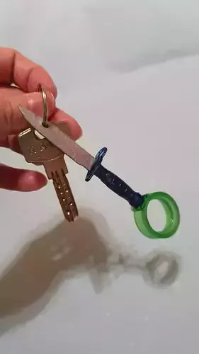 M9 Knife Spinner Keychain