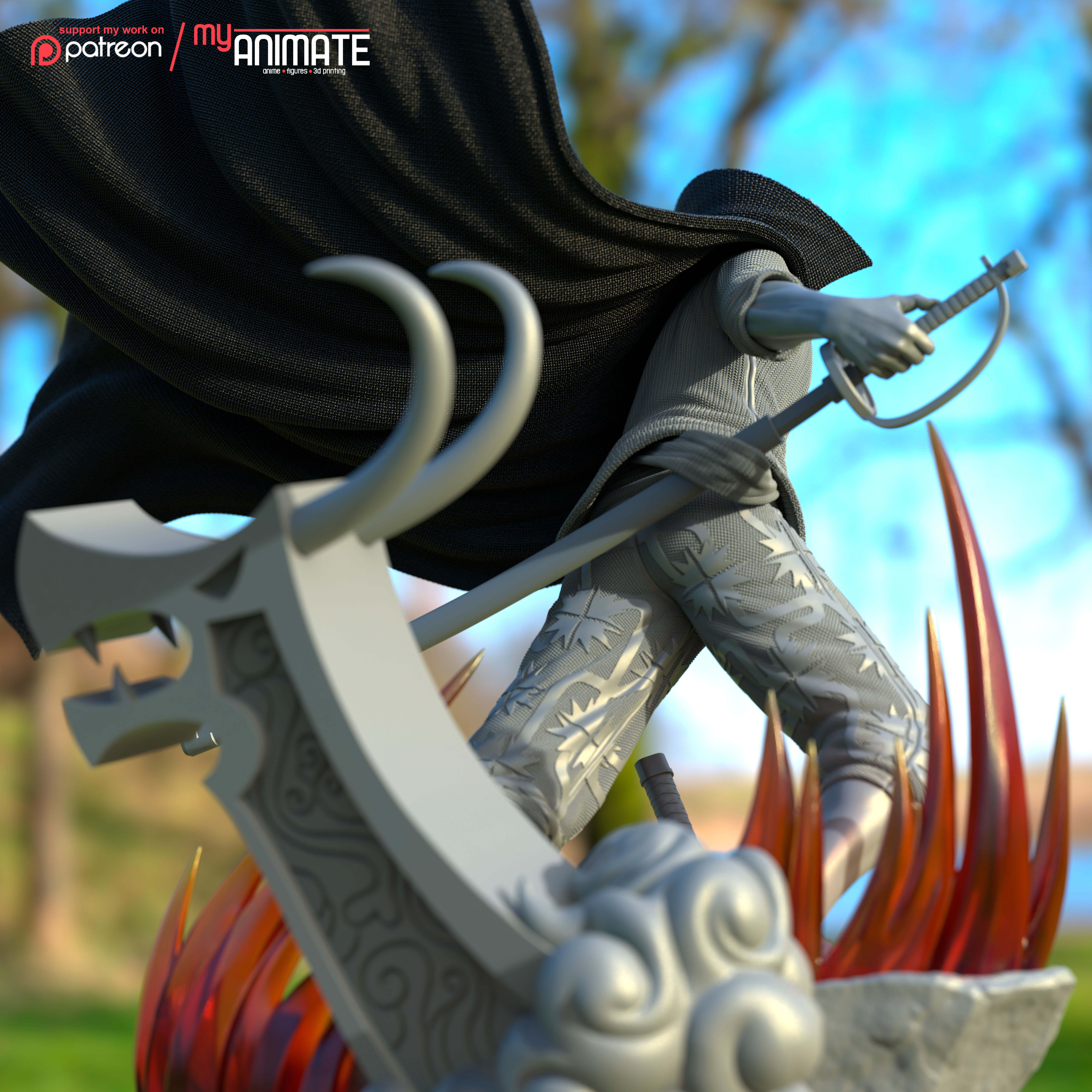 Shanks from One Piece - myAnimate 3D print model_4