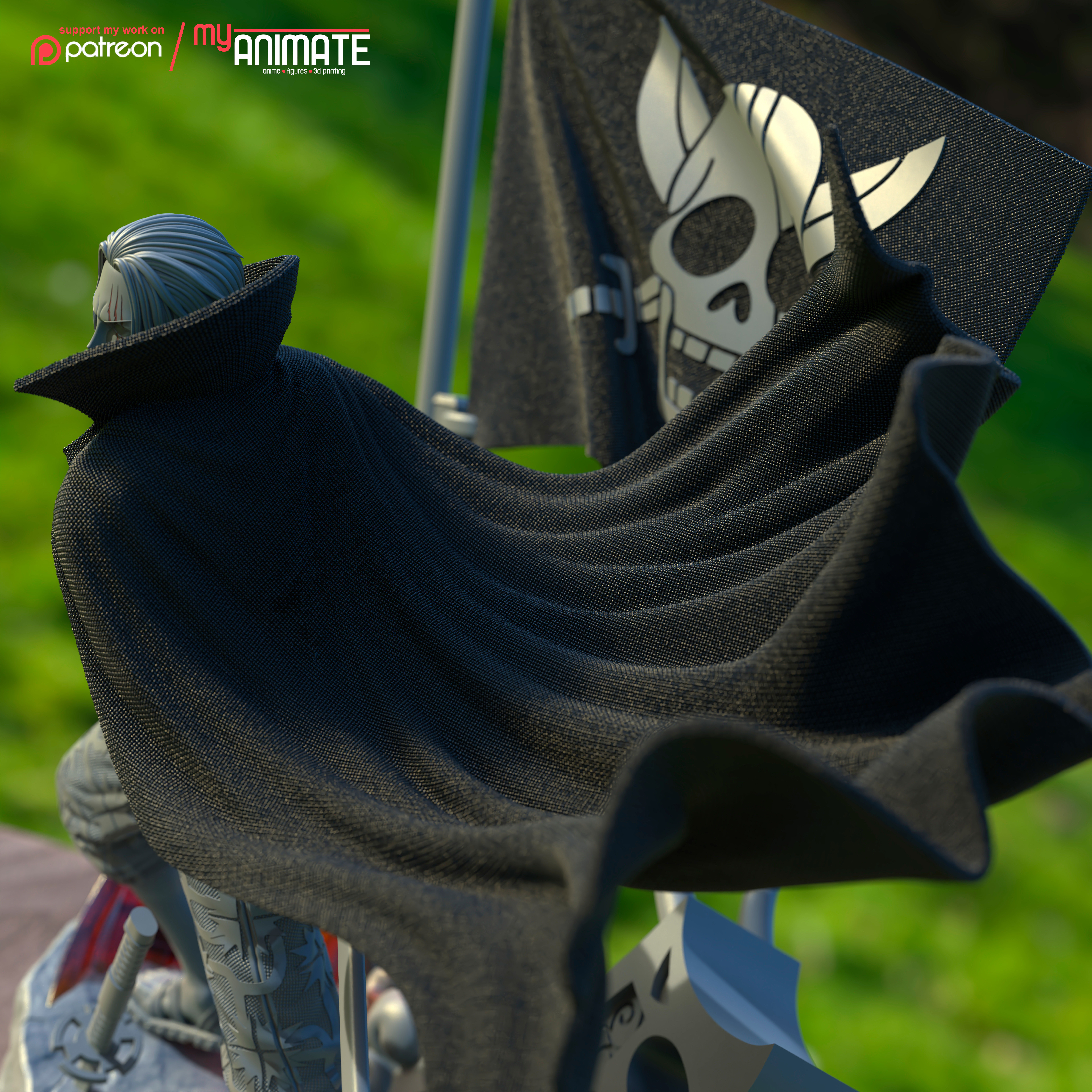 Shanks from One Piece - myAnimate 3D print model_7