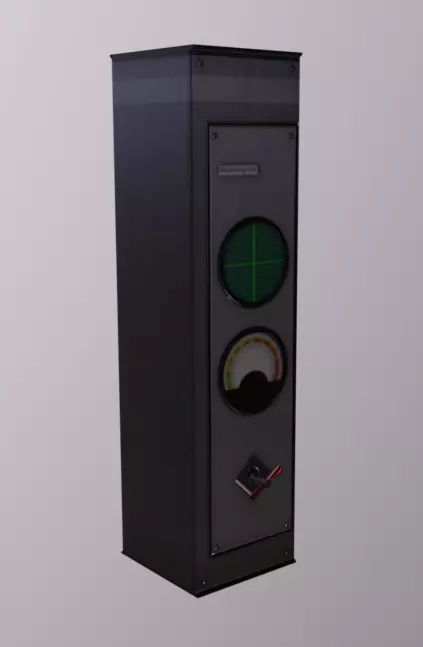 Computer terminal Kit Low-poly 3D model_0