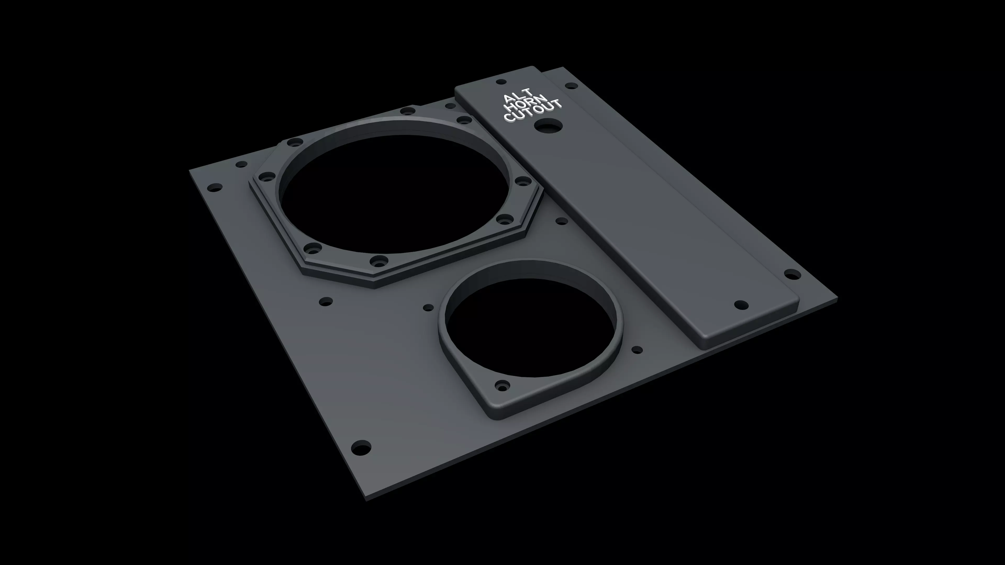 BOEING 737 OVERHEAD - CABIN PRESSURE PANEL 3D print model_0