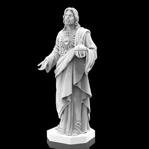 Jesus Christian Missionary High Precision Portrait Sculpture 3D print model